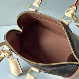  structured shopper bag detail view showing craftsmanship