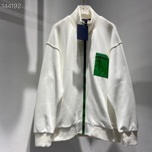 Front view of Louis Vuitton luxury clothing with everyday silhouette