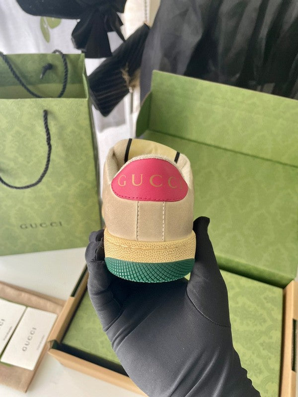 Gucci all-black luxury sneakers view 6 retro runner design
