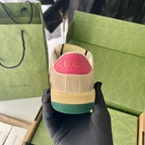 Gucci all-black luxury sneakers view 6 retro runner design