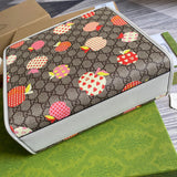 Back view of chic signature women's handbag – women's everyday handbag