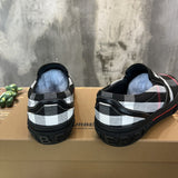Burberry shoes Style 294 - close-up of iconic logo design