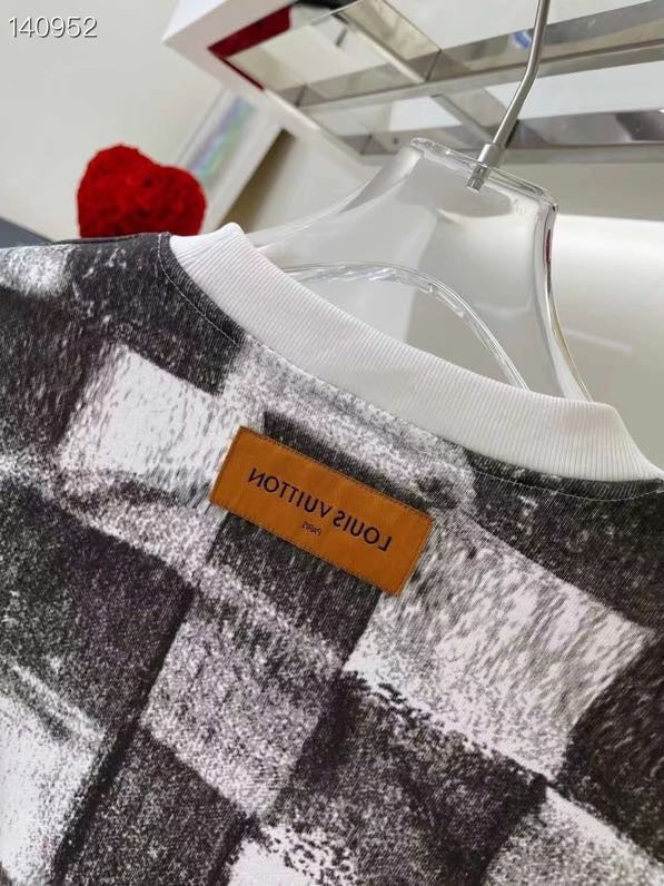 Back view of Louis Vuitton luxury clothing with streetwear-inspired cut
