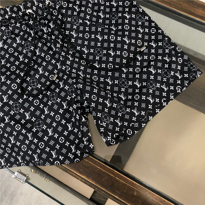 Close-up detail shot of Louis Vuitton cotton t-shirt with runway-inspired design