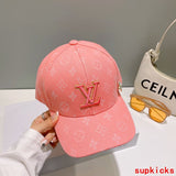 Close-up detail view of Louis Vuitton unisex cap