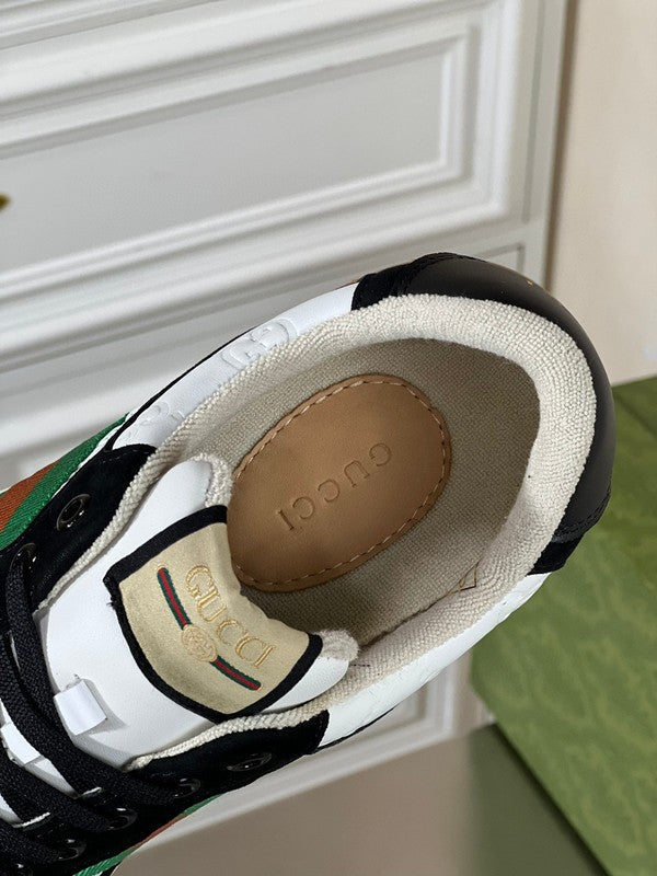 Gucci sneakers detailed view showing premium designer craftsmanship