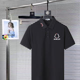 Back view of Moncler luxury clothing with monogram-inspired silhouette