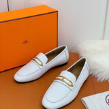 Hermès White Ankle Boots - Full Silhouette View