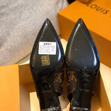 Close-up of Louis Vuitton shoes craftsmanship