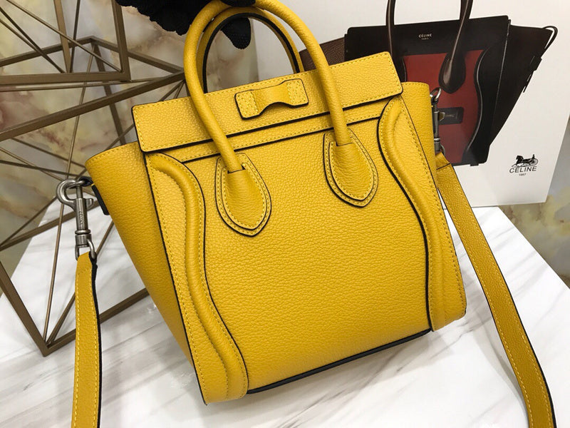 Back view of classic structured women's handbag – women's everyday handbag