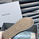Balenciaga Beige Pointed-Toe Stiletto Heels - Heel Detail View