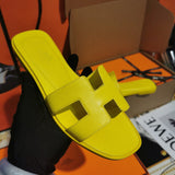 Hermes sandals Style 062 - styled lifestyle view