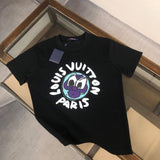 Back view of Louis Vuitton cotton t-shirt with label-forward styling