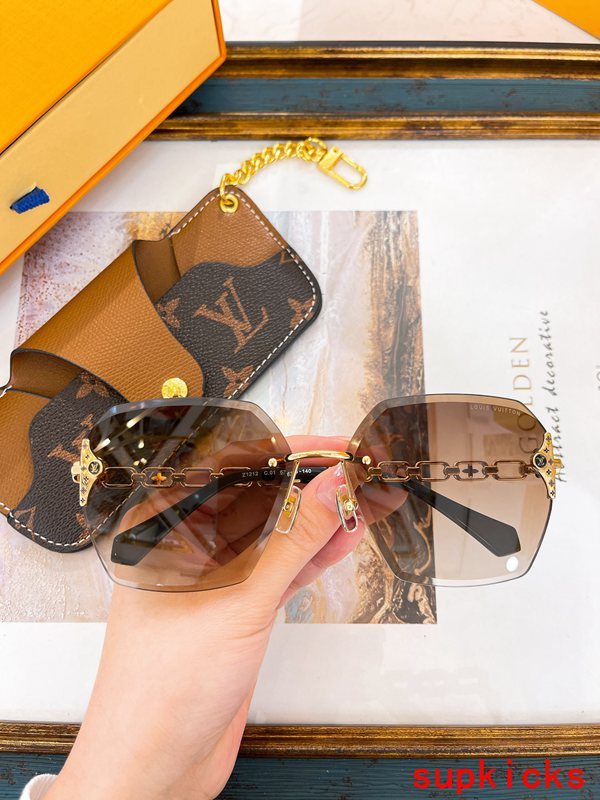Front view of Louis Vuitton unisex sunglasses