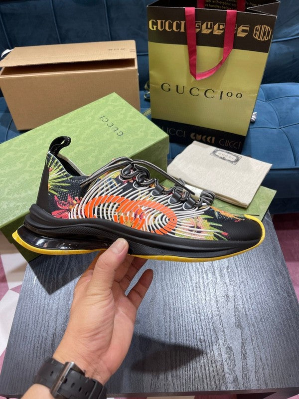 Gucci bold contrast luxury sneakers view 6 streetwear statement look