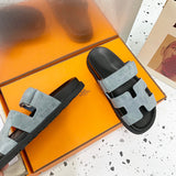 Hermès Tan Gladiator Sandals - Heel Detail View