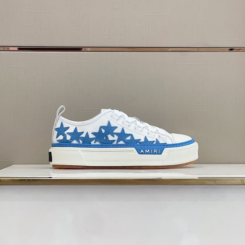 Close-up of Amiri sneakers craftsmanship