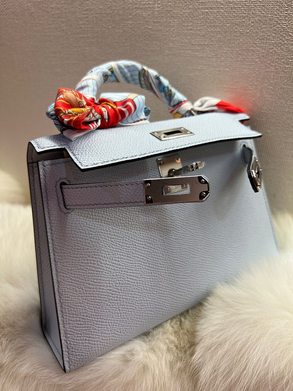 Side view of elegant structured handbag