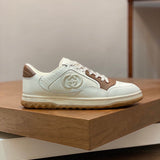 Gucci stone beige luxury sneakers view 4 premium leather build