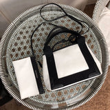 Top view of everyday-luxe modern women's handbag – women's designer-style accessory