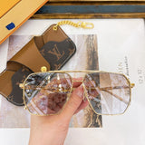 Front view of Louis Vuitton unisex sunglasses