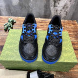 Gucci classic monochrome luxury sneakers view 8 retro runner design