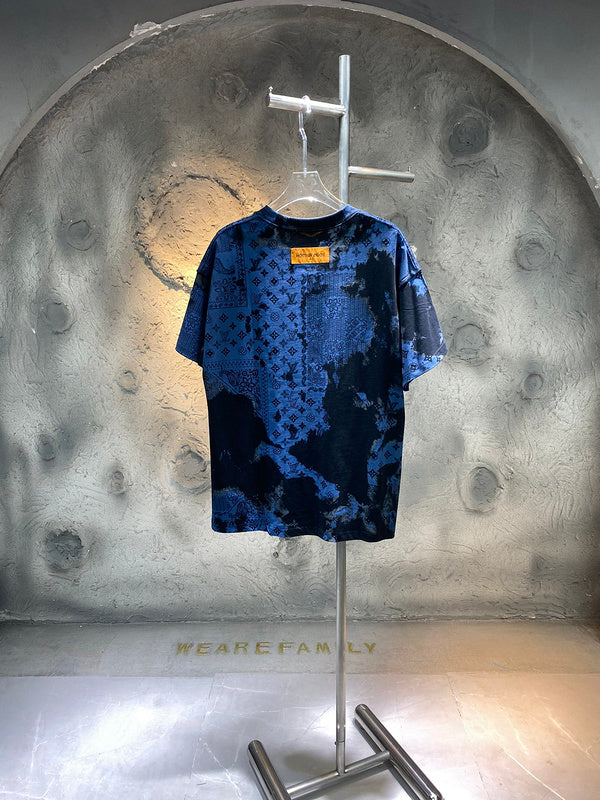 Side profile of Louis Vuitton cotton t-shirt with runway-inspired design