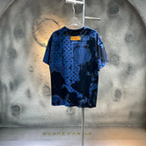 Side profile of Louis Vuitton cotton t-shirt with runway-inspired design