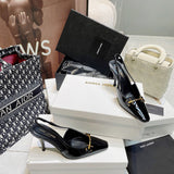 Full silhouette view of Saint Laurent luxury piece style No.110