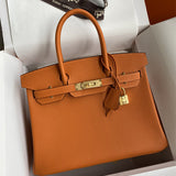 Side view of minimalist structured handbag