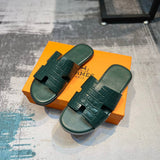 Hermes shoes Style 012 - logo and branding close-up