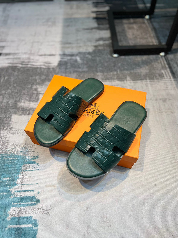 Hermès Grey Chelsea Boots - Back View