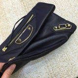 Contemporary Vegan Leather Handbag - Smooth Faux-Leather Exterior | Women's Everyday Carry Handbag #959 - hardware and detail close-up (image 5) of designer-inspired handbag