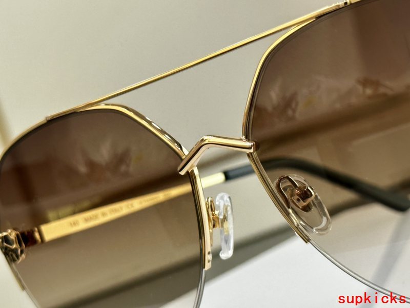 Close-up detail view of Cartier unisex sunglasses