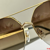 Close-up detail view of Cartier unisex sunglasses