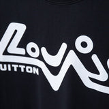 Flat lay presentation of Louis Vuitton cotton t-shirt with signature branding