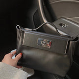 Side view of timeless structured handbag