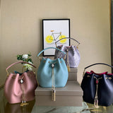 Statement Faux Leather Handbag - Everyday Elegance | Women's Luxury Handbag #1709 - back view (image 4) of designer-inspired handbag