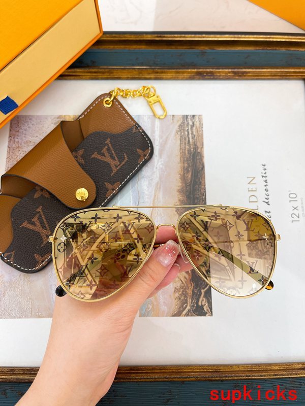 Side view of Louis Vuitton unisex sunglasses