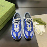 Gucci tonal black luxury sneakers view 4 chunky sole construction