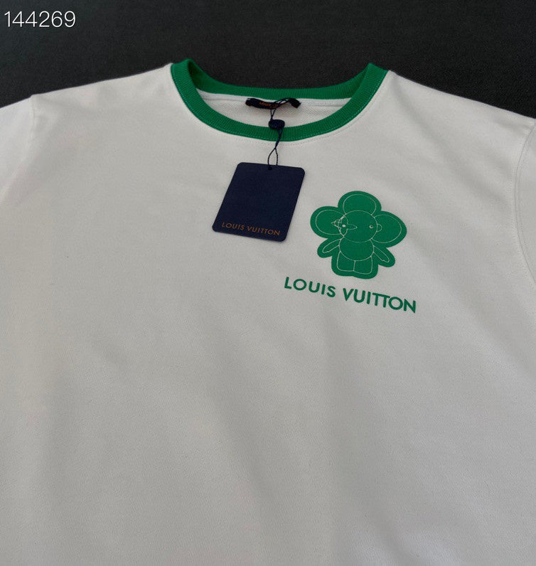 Front view of Louis Vuitton luxury clothing with everyday silhouette