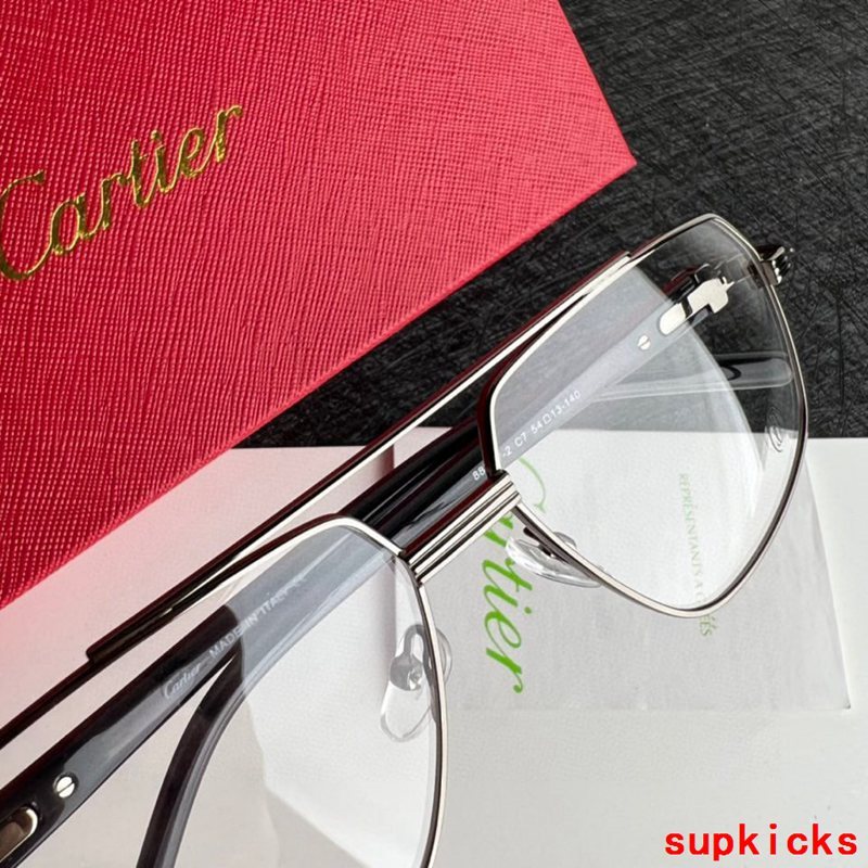 Angled view of Cartier unisex sunglasses