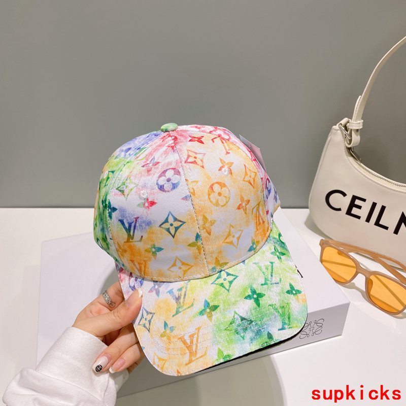 Close-up detail view of Louis Vuitton unisex cap