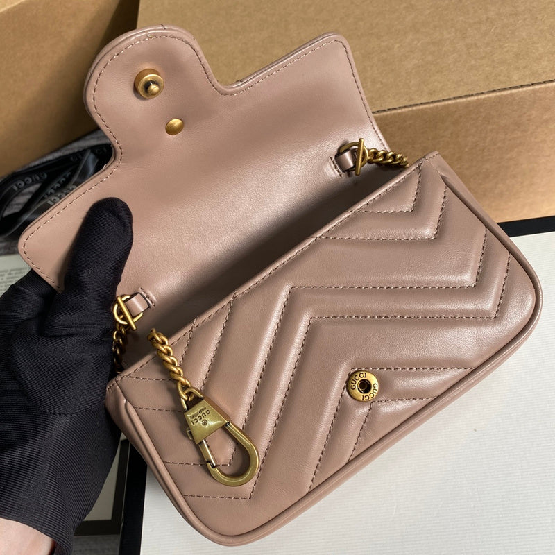Interior view of classic polished women's handbag – women's statement bag