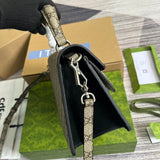 Side profile of signature premium women's handbag – women's designer-style accessory
