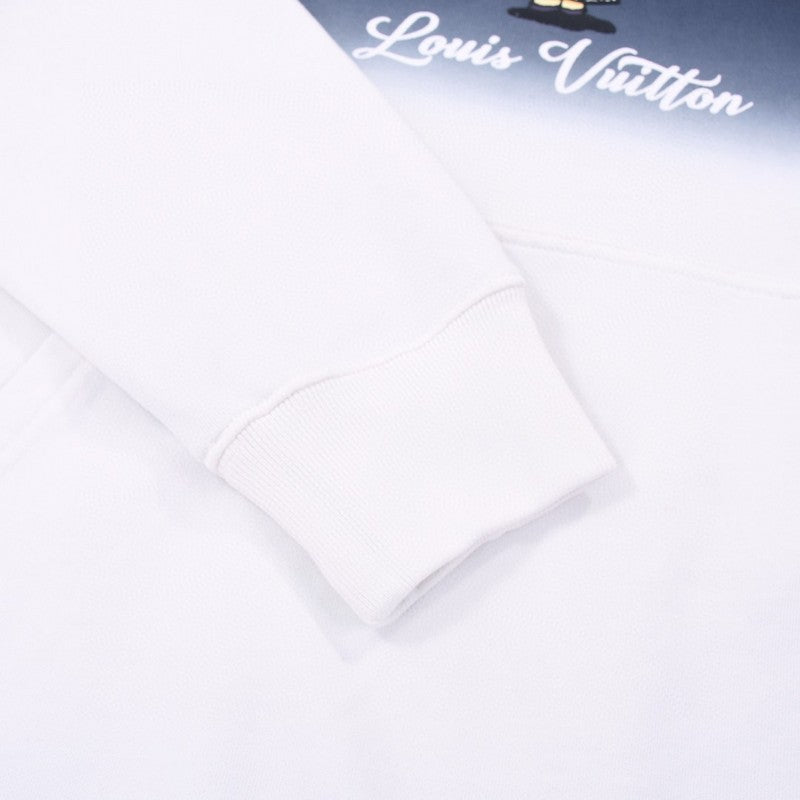 Close-up detail shot of Louis Vuitton luxury clothing with tailored silhouette