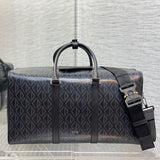 Side profile of polished signature women's handbag – women's premium purse