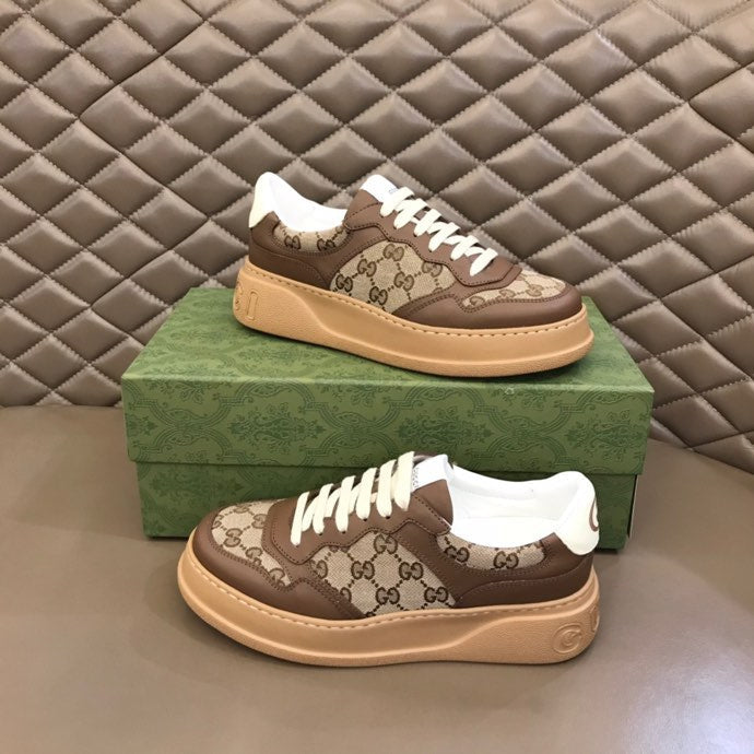 Gucci clean off-white luxury sneakers view 4 chunky sole construction