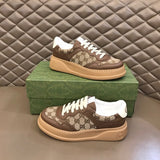 Gucci clean off-white luxury sneakers view 4 chunky sole construction