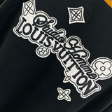 Close-up detail shot of Louis Vuitton cotton t-shirt with relaxed-fit cut